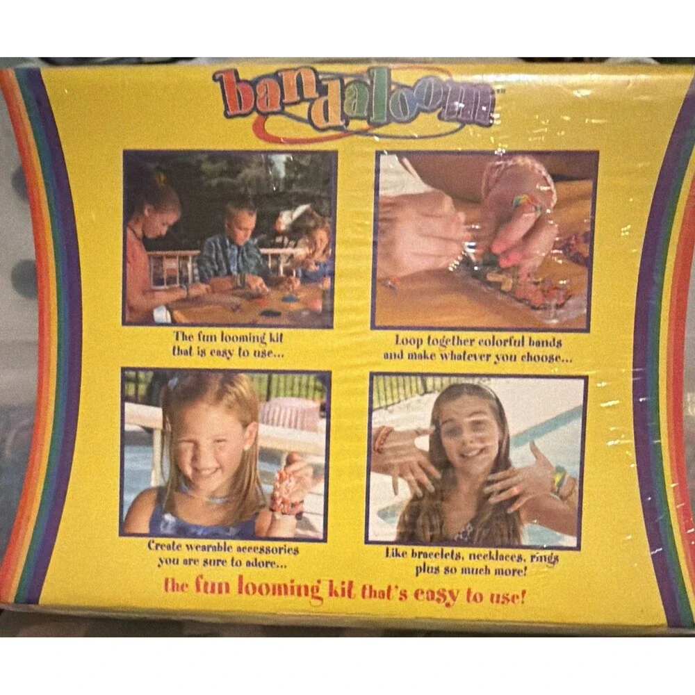 Bandaloom Fun Looming Kit 1000+ Pieces for Bracelets Necklaces Rings